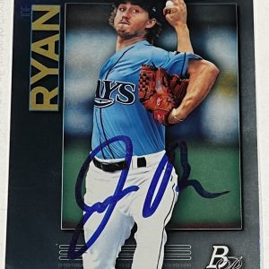 JOE RYAN SIGNED 2020 BOWMAN PLATINUM ROOKIE BASEBALL CARD AUTO