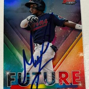 MISAEL URBINA SIGNED 2021 BOWMAN'S BEST ROOKIE BASEBALL CARD AUTO