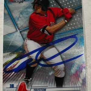 TRISTON CASAS SIGNED 2018 BOWMAN'S BEST PROSPECT BASEBALL ROOKIE CARD AUTO
