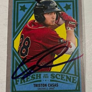 TRISTON CASAS SIGNED 2019 TOPPS HERITAGE MINOR LEAGUE BASEBALL ROOKIE CARD AUTO