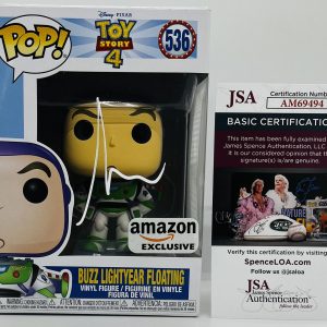 TIM ALLEN SIGNED FLOATING BUZZ LIGHTYEAR POP FUNKO FIGURE TOY STORY 4 AMAZON JSA