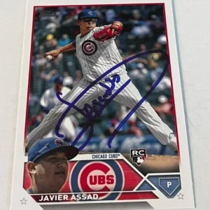 JAVIER ASSAD SIGNED 2023 TOPPS BASEBALL CARD AUTO