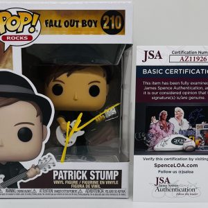 PATRICK STUMP SIGNED POP ROCKS FUNKO FIGURE FALL OUT BOY BAND VOCALIST JSA COA