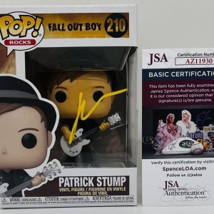 PATRICK STUMP SIGNED POP ROCKS FUNKO FIGURE FALL OUT BOY BAND VOCALIST JSA COA
