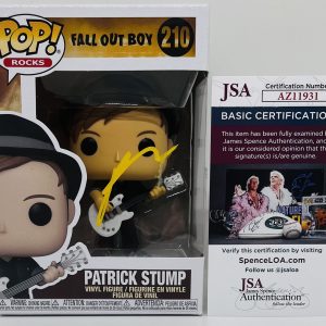 PATRICK STUMP SIGNED POP ROCKS FUNKO FIGURE FALL OUT BOY BAND VOCALIST JSA COA