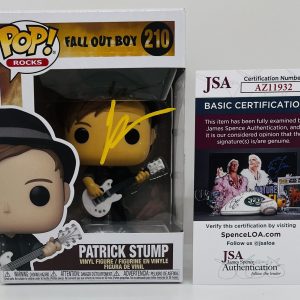 PATRICK STUMP SIGNED POP ROCKS FUNKO FIGURE FALL OUT BOY BAND VOCALIST JSA COA