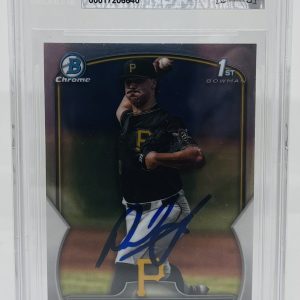 PAUL SKENES SIGNED 2023 BOWMAN CHROME DRAFT BASEBALL CARD BECKETT BAS AUTO