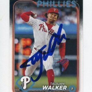 TAIJUAN WALKER SIGNED 2024 TOPPS BASEBALL CARD AUTO