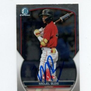 MIGUEL BLEIS SIGNED 2023 BOWMAN CHROME CARD AUTO
