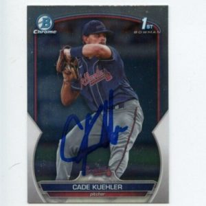 CADE KUEHLER SIGNED 2023 BOWMAN CHROME DRAFT CARD AUTO