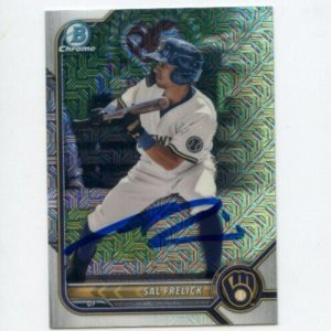 SAL FRELICK SIGNED 2022 BOWMAN CHROME MOJO CARD AUTO