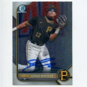 LONNIE WHITE JR SIGNED 2022 BOWMAN CHROME CARD AUTO