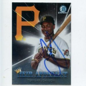 TERMARR JOHNSON SIGNED 2022 BOWMAN CHROME DRAFT HEIR APPARENT CARD AUTO