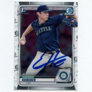 EMERSON HANCOCK SIGNED 2020 BOWMAN CHROME DRAFT CARD AUTO