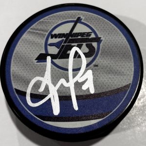VLADISLAV NAMESTNIKOV SIGNED WINNIPEG JETS HOCKEY PUCK W/ CASE COA