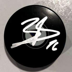 ZACHARY BOLDUC SIGNED ST LOUIS BLUES HOCKEY PUCK W/ CASE ZACK COA