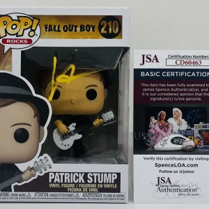 PATRICK STUMP SIGNED POP ROCKS FUNKO FIGURE FALL OUT BOY BAND VOCALIST JSA COA