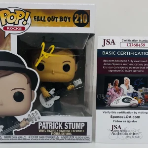 PATRICK STUMP SIGNED POP ROCKS FUNKO FIGURE FALL OUT BOY BAND VOCALIST JSA COA