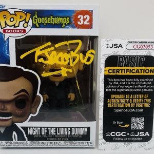 TIM JACOBUS SIGNED NIGHT OF THE LIVING DUMMY POP FUNKO FIGURE GOOSEBUMPS JSA COA