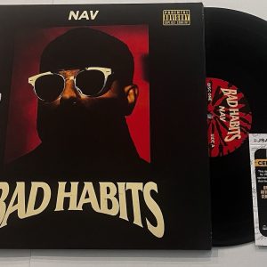 NAV RAPPER SIGNED BAD HABITS LP VINYL RECORD ALBUM JSA COA