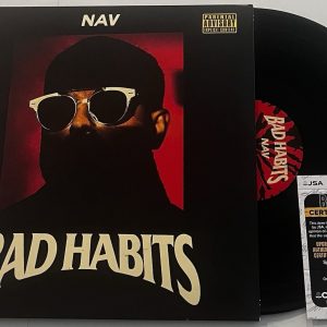 NAV RAPPER SIGNED BAD HABITS LP VINYL RECORD ALBUM JSA COA