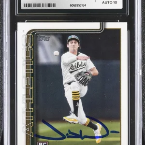 JACOB WILSON SIGNED 2025 TOPPS ROOKIE CARD #314 CGC 9 JSA 10 AUTO