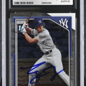 GEORGE LOMBARD SIGNED 2024 BOWMAN CHROME ROOKIE CARD #BCP-79 CGC 8 JSA 10 AUTO