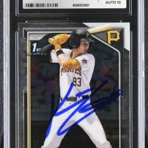 KONNOR GRIFFIN SIGNED 2024 BOWMAN DRAFT CHROME CARD #BDC-22 CGC AU JSA 10 AUTO