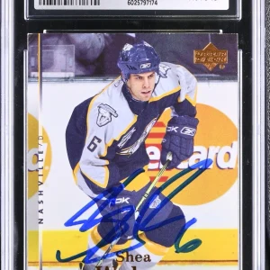 SHEA WEBER SIGNED 2007-08 UPPER DECK CARD #10 CGC AU JSA 10 AUTO
