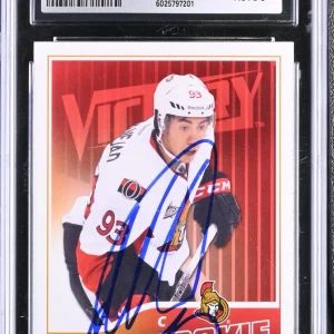 MIKA ZIBANEJAD SIGNED 2011-12 UPPER DECK VICTORY CARD #302 CGC AU JSA 9 AUTO