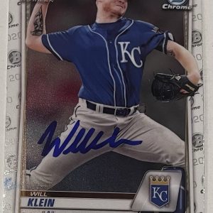 WILL KLEIN SIGNED 2020 BOWMAN CHROME DRAFT ROOKIE BASEBALL CARD DODGERS AUTO