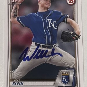 WILL KLEIN SIGNED 2020 BOWMAN DRAFT ROOKIE BASEBALL CARD DODGERS AUTO