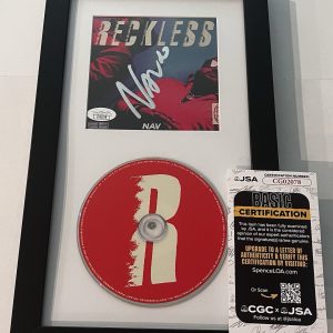 NAV RAPPER SIGNED FRAMED RECKLESS CD ALBUM WANTED YOU AUTOGRAPHED JSA COA
