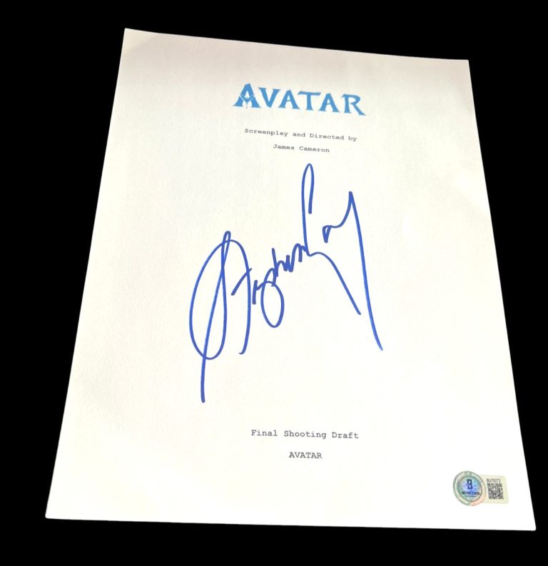 STEPHEN LANG SIGNED AUTOGRAPH MOVIE SCRIPT AVATAR BECKETT BAS COA AUTO D