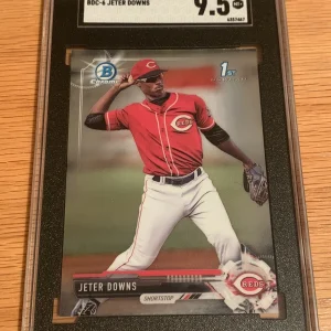 2017 Bowman Draft Chrome Jeter Downs Rookie RC SGC 9.5 MINT+ RED SOX