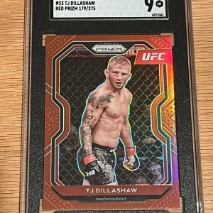 2021 PANINI PRIZM UFC TJ DILLASHAW RED /275 SGC 9 MINT SP