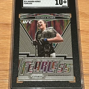 2021 UFC Prizm Amanda Nunes SP FEARLESS *SGC 10* UFC CHAMPION GEM MINT