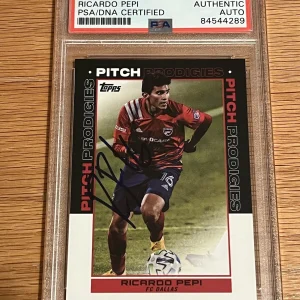 2021 MLS Topps Pitch Prodigies Ricardo Pepi Signed Auto Autograph Dallas MLS PSA