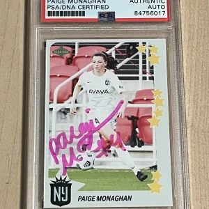 Paige Monaghan Signed 2021 Stars Auto Card #S18 Parkside RC NWSL PSA
