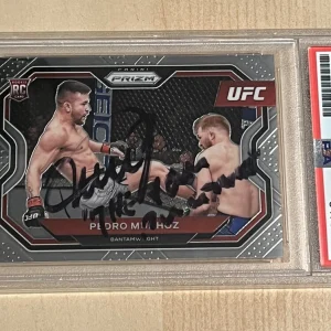 2021 Panini UFC Prizm PEDRO MUNHOZ SIGNED AUTO RC ROOKIE MMA Card No 155 PSA/DNA