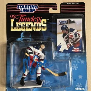 '98 StartingLineup Figure MIKE ERUZIONE Hand Signed Timeless Legend Miracle COA