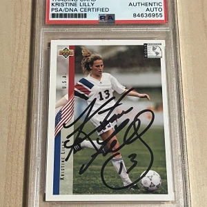 1994 Upper Deck World Cup KRISTINE LILLY #273 USWNT Signed Auto RC Rookie PSA