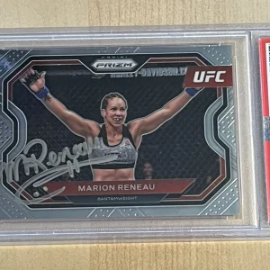 2021 PANINI PRIZM UFC BASE #133 MARION RENEAU SIGNED AUTO ROOKIE RC PSA/DNA