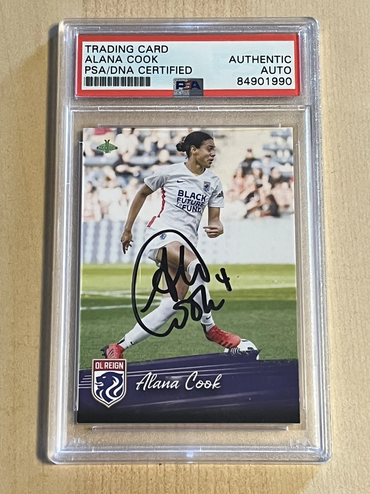 Alana Cook SIGNED 2021 Parkside NWSL Soccer Trading Card OL Reign USWNT ...