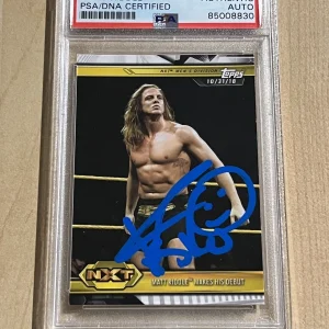 2019 Topps NXT #60 Matt Riddle SIGNED RC ROOKIE AUTO WWE PSA/DNA