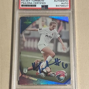 2022 Parkside NWSL FOIL Rookie RC #172 Kelsey Turnbow Signed Auto San Diego PSA