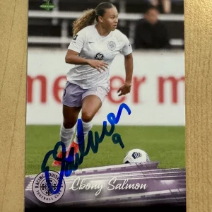 Ebony Salmon SIGNED AUTO 2021 Parkside NWSL Volume 2 Card #222 LOUISVILLE/ DASH