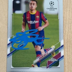 SERGINO DEST Signed Auto 2020-21 Topps Chrome UEFA Champions League Base Card #8