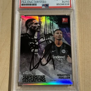 2018-19 Topps Chrome Superstar Sensations Sebastien Haller Signed Auto PSA