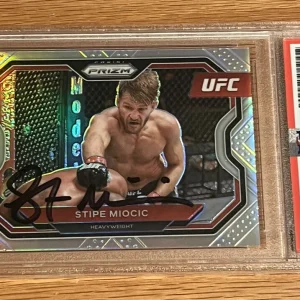 STIPE MIOCIC SIGNED CARD AUTOGRAPHED UFC PRIZM PANINI SILVER AUTO MMA PSA/DNA